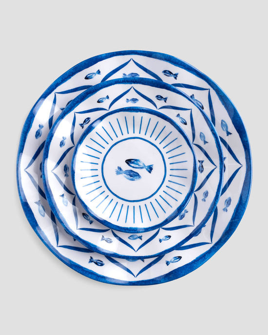 Sardinia 5.5" Melamine Canapé Plate, Set of 4