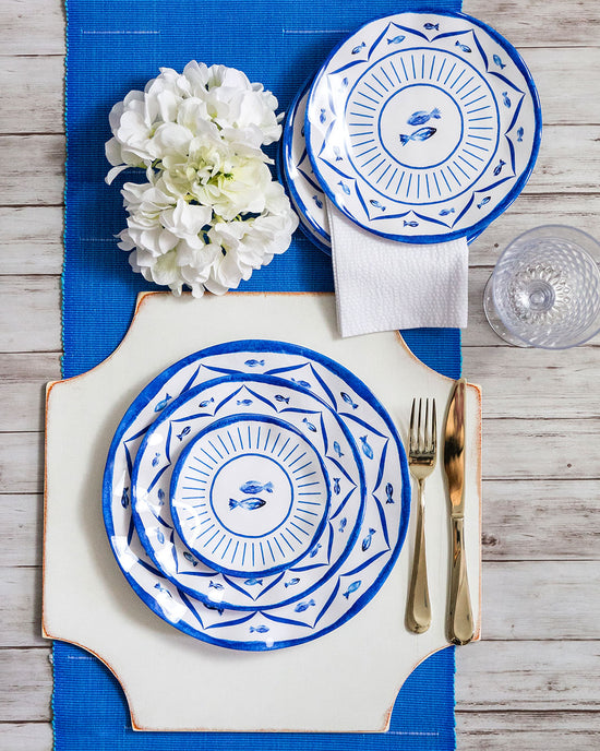 Sardinia 8" Melamine Salad Plate, Set of 4