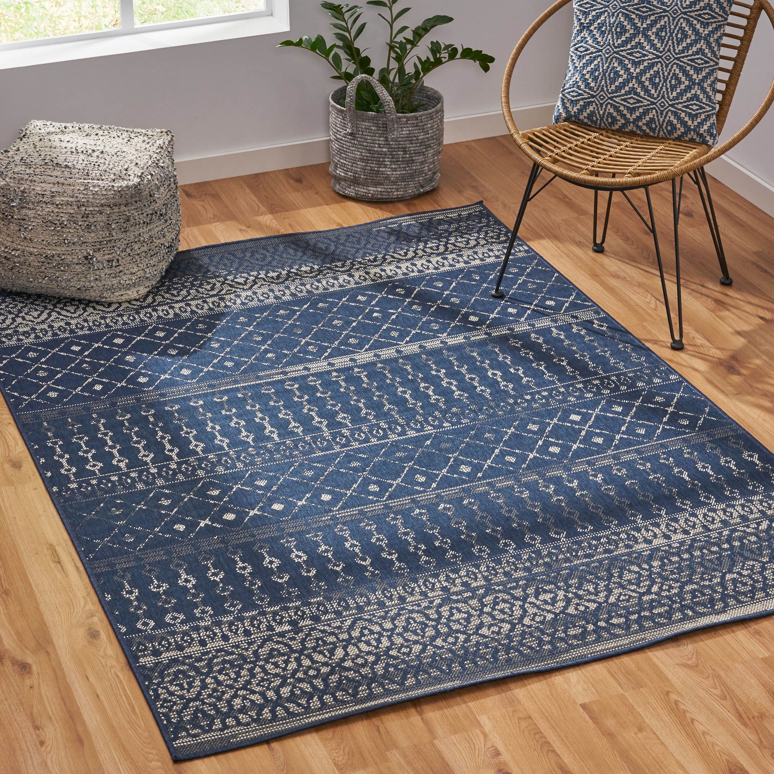 Calamity 63" x 84" Polypropylene Outdoor Area Rug