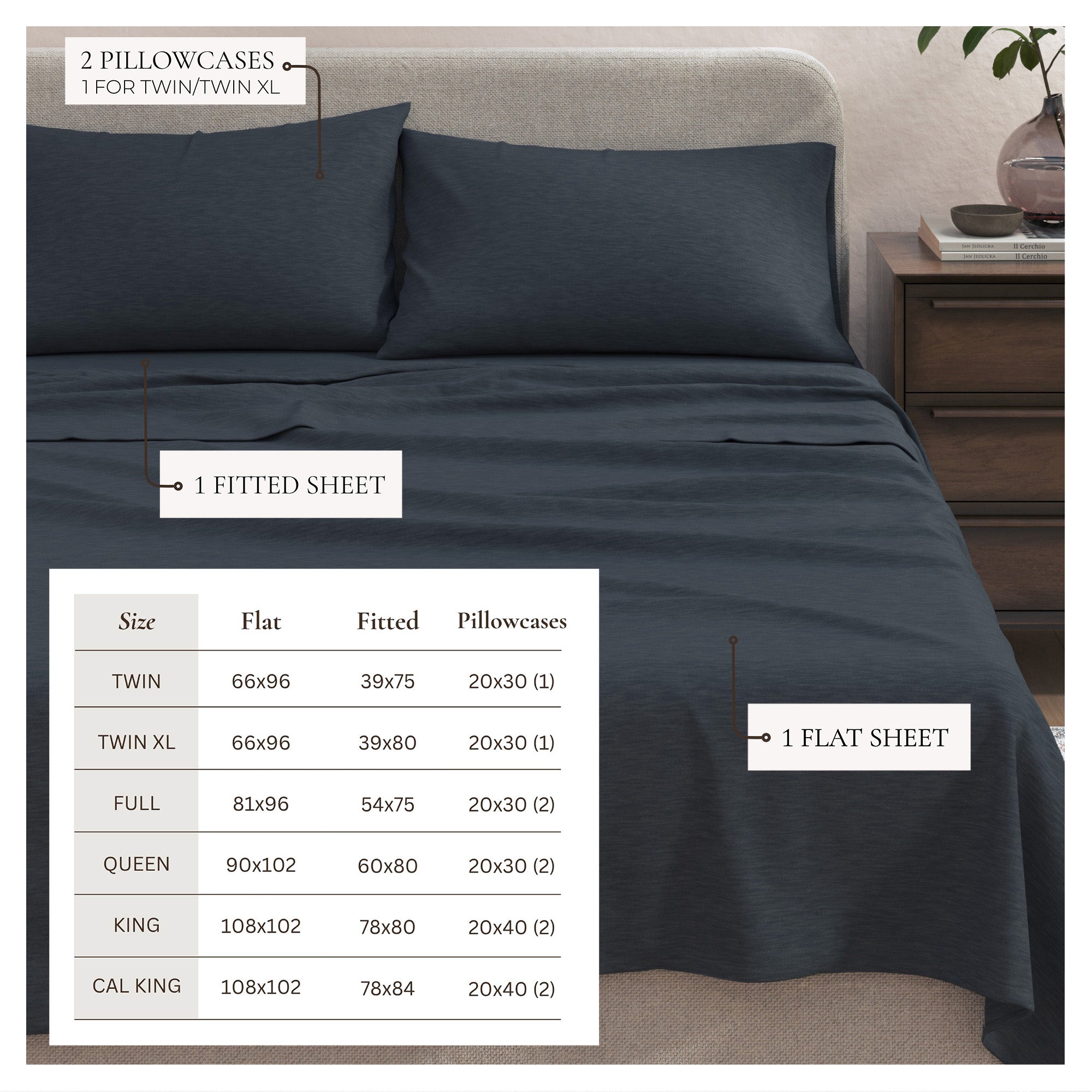 Cotton Heathered Melange Jersey Knit Sheet Set