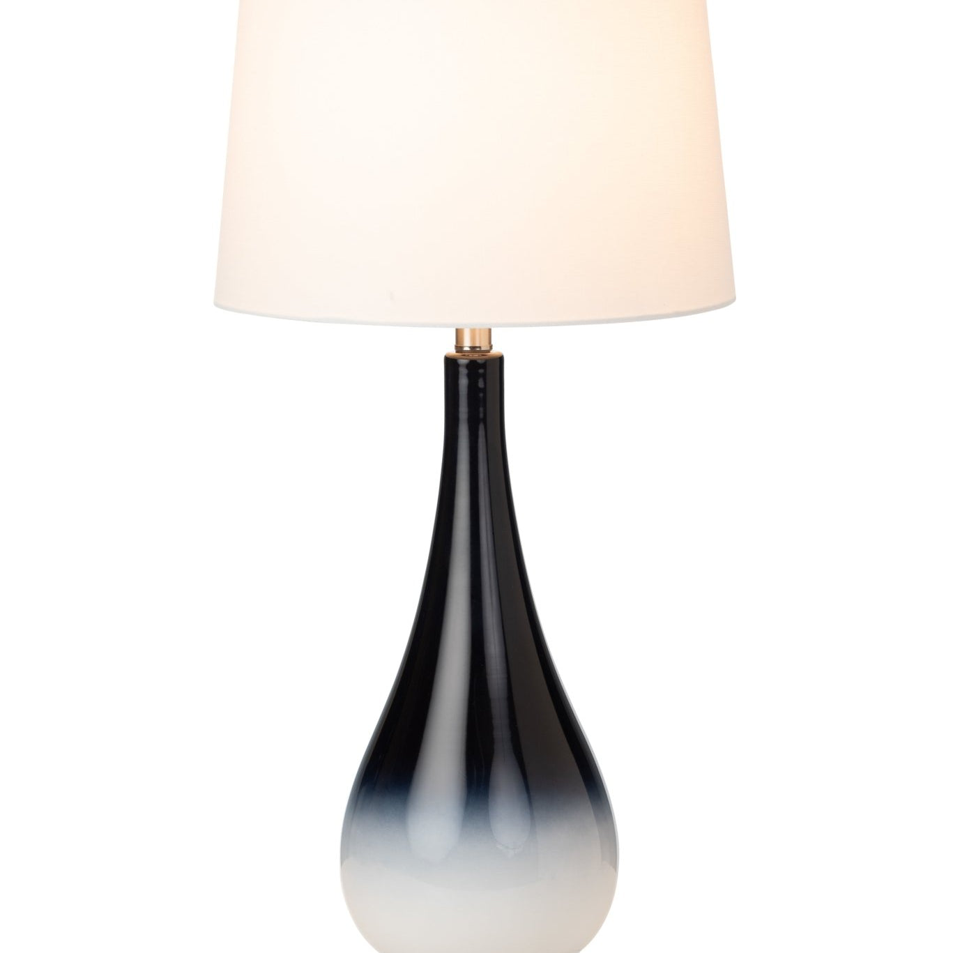 Serenity 30.5" Black / White Glass Table Lam, (Set of 2) - Table Lamps
