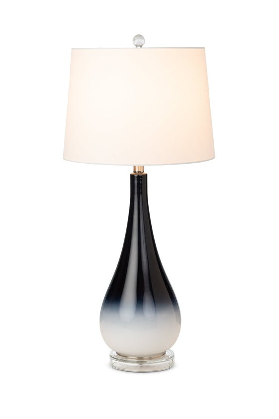 Serenity 30.5" Black / White Glass Table Lam, (Set of 2) - Table Lamps