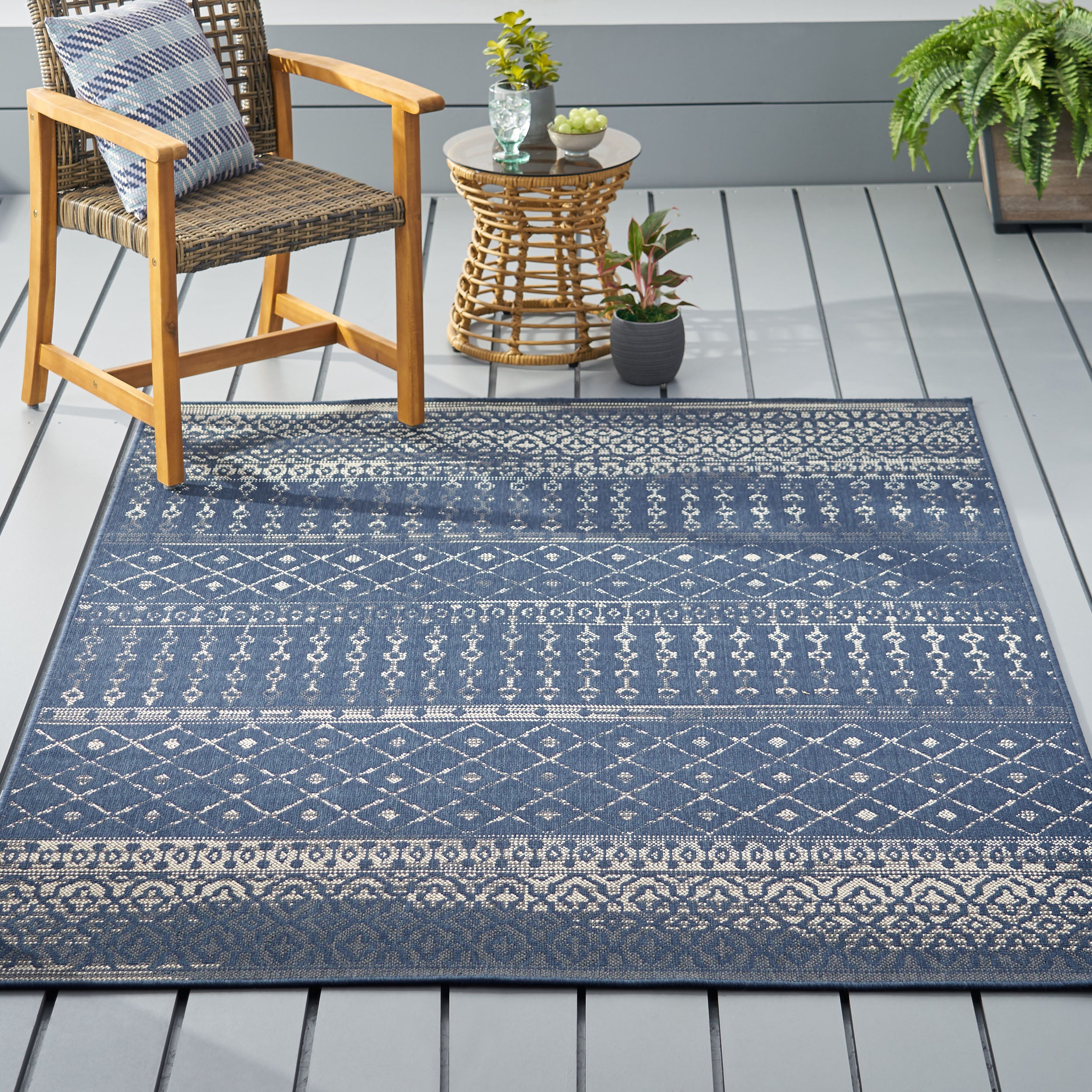 Calamity 63" x 84" Polypropylene Outdoor Area Rug