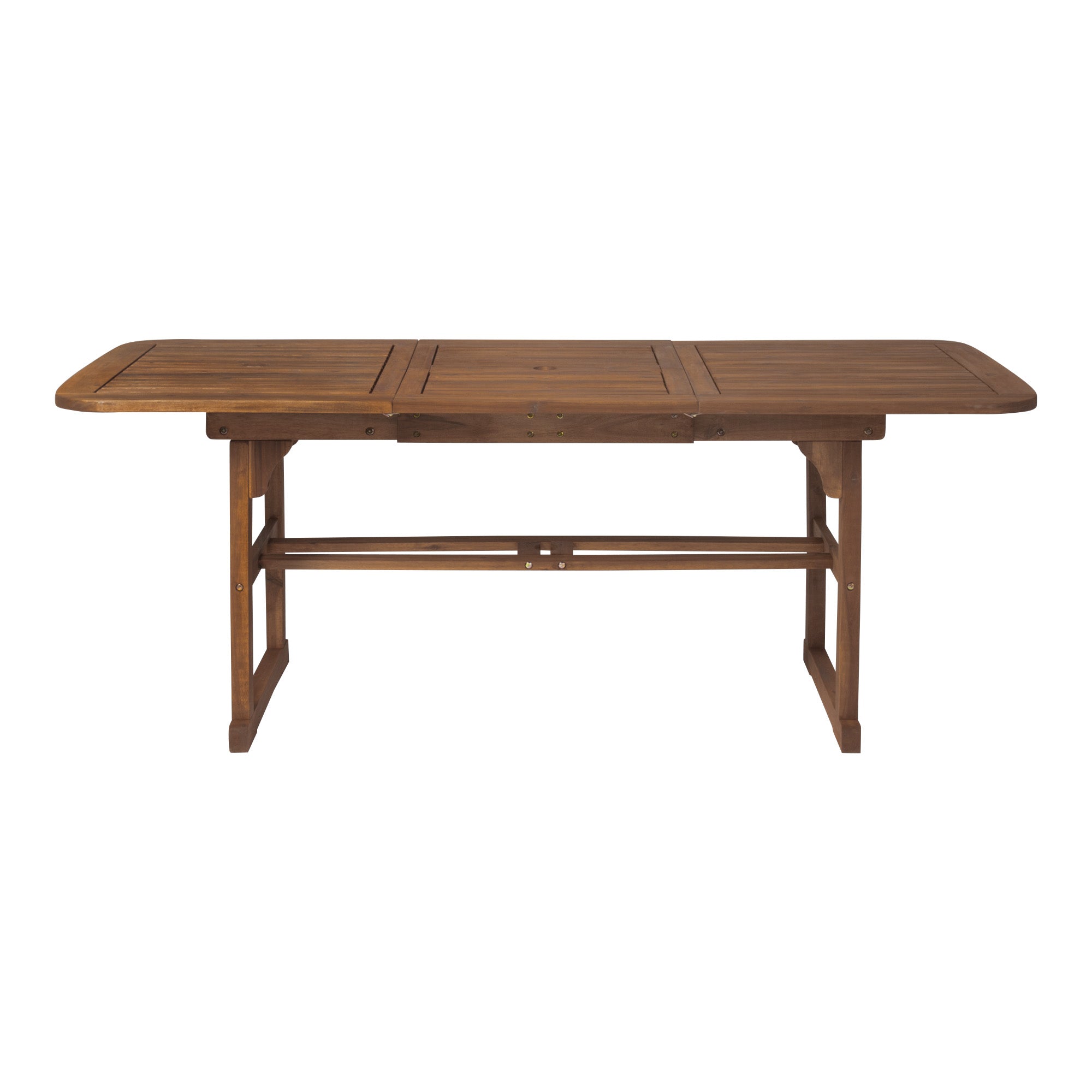 Siren Slat-Top Solid Acacia Wood Butterfly Outdoor Dining Table - Outdoor Dining