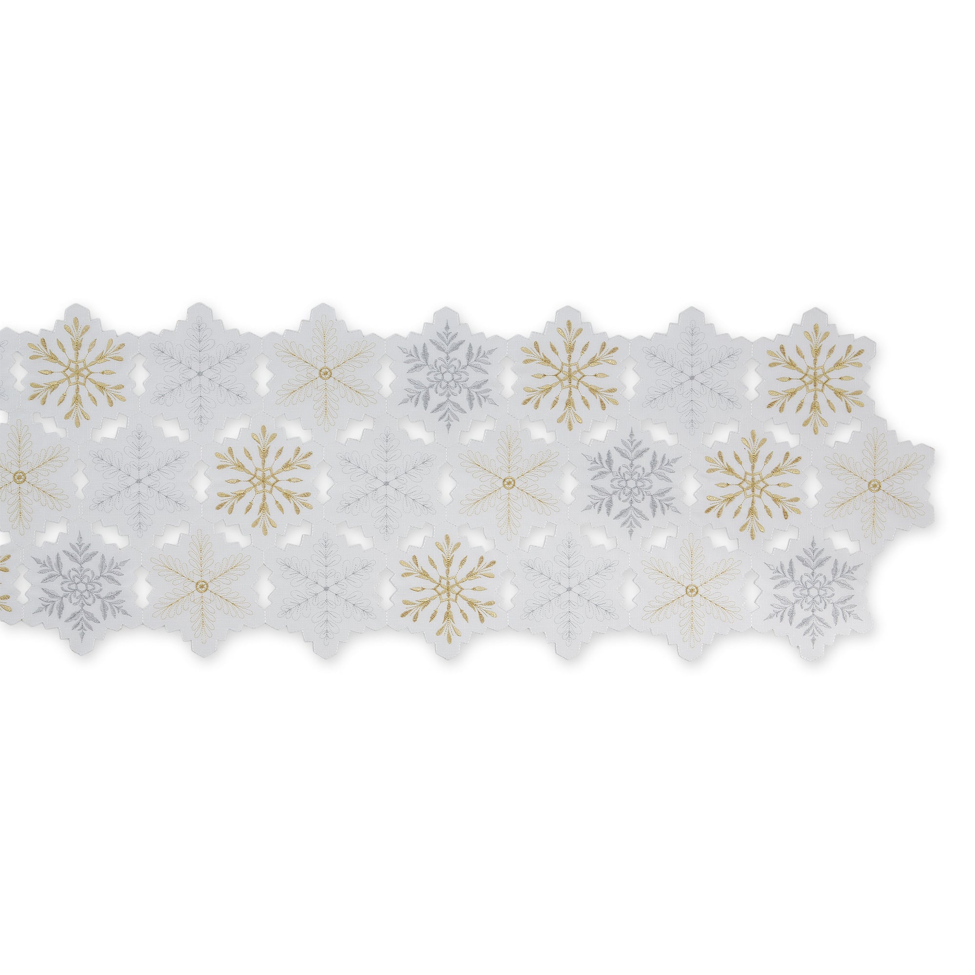 Snowflakes Embroidered Table Runner 14X54 - Table Runners