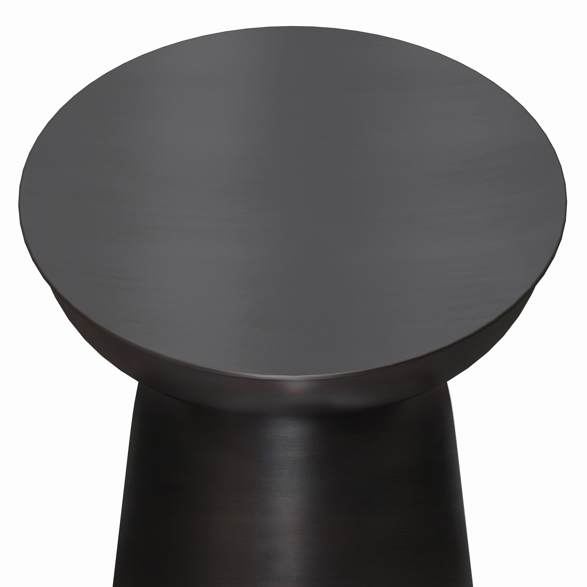 Solsticea Metal Accent Table with Round Top Design - Side Tables
