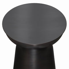Solsticea Metal Accent Table with Round Top Design - Side Tables
