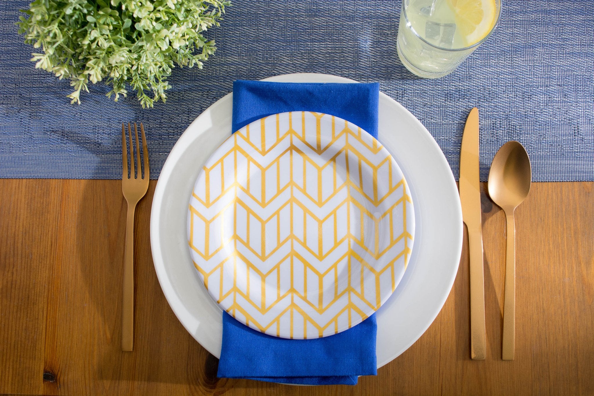Space - Dyed Gray Pvc Table Runner 13X72 - Table Runners