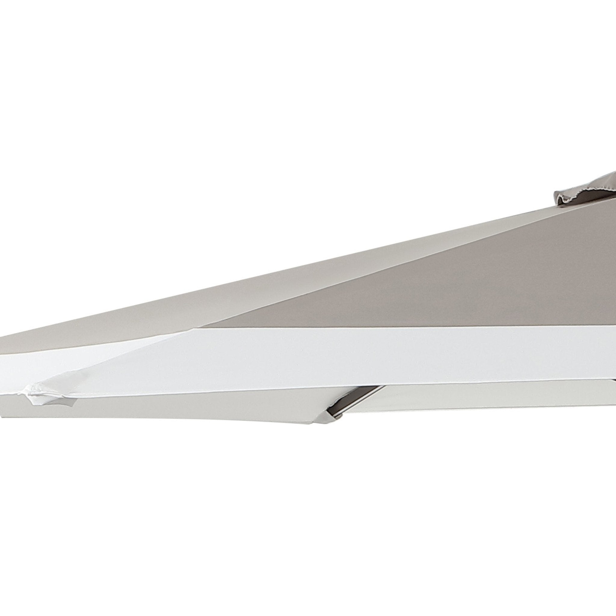 Spencer Classic Coastal 2 - Tone Solar LED Market Patio Umbrella with 12 LED Strip Lights - Outdoor Umbrellas