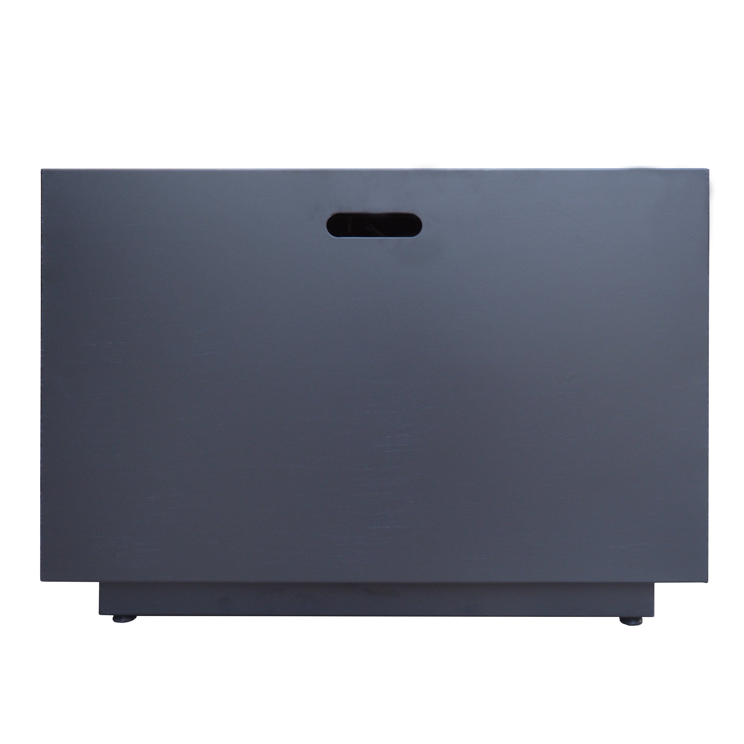 33" Outdoor Iron Square Propane Fire Pit, Tank Inside, 50,000 BTU