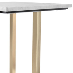 Square Side Table with Marble Top - Side Tables