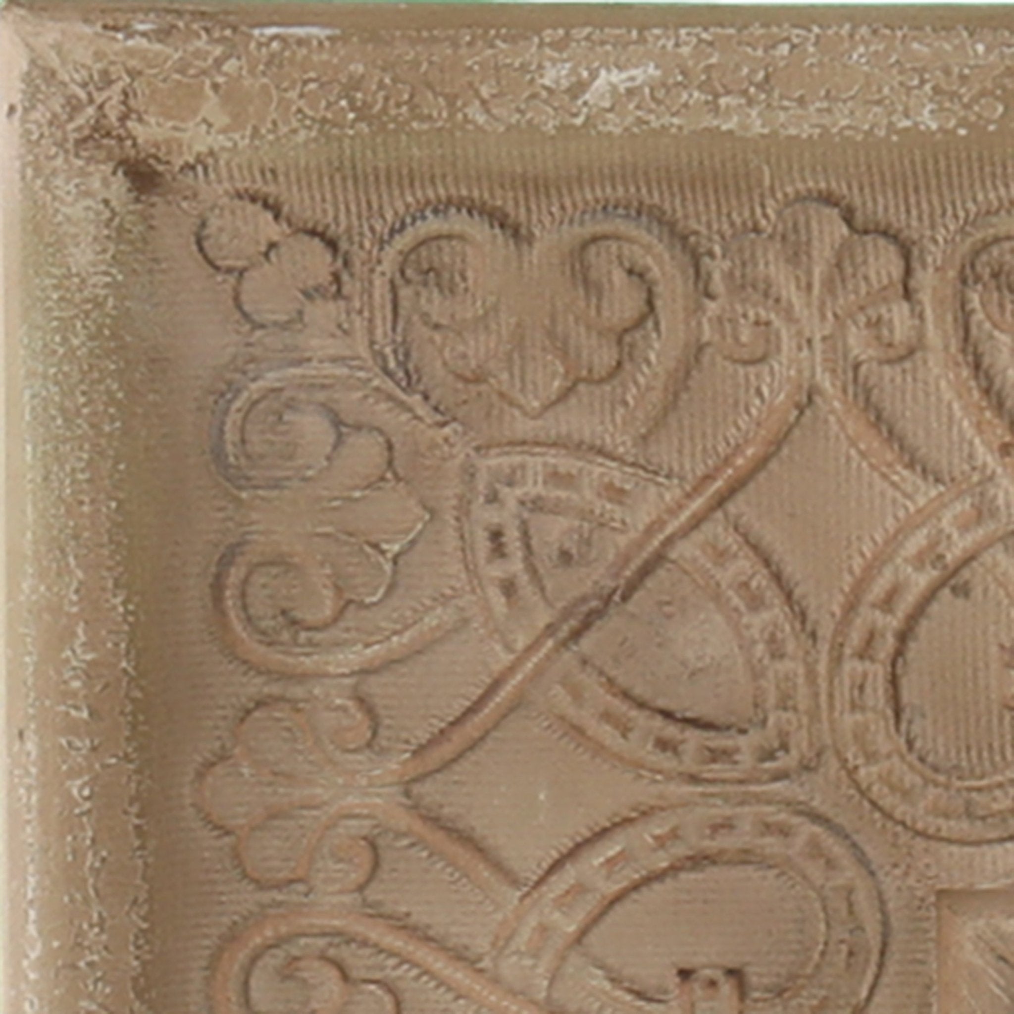 Square Wall Mirror with Intricate Detail - Mirrors