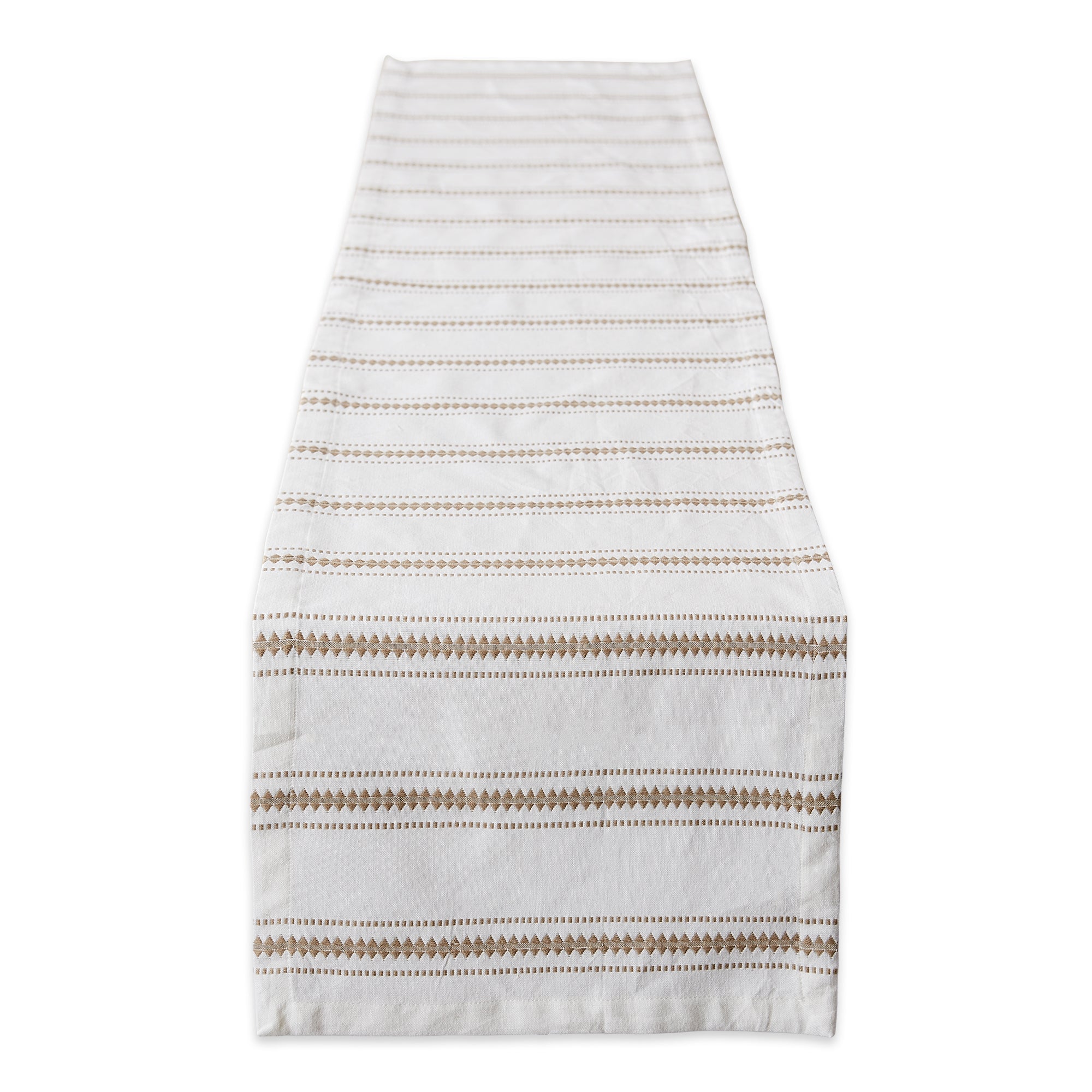 Stone Zig Dobby Stripe Table Runner 14X72 - Table Runners