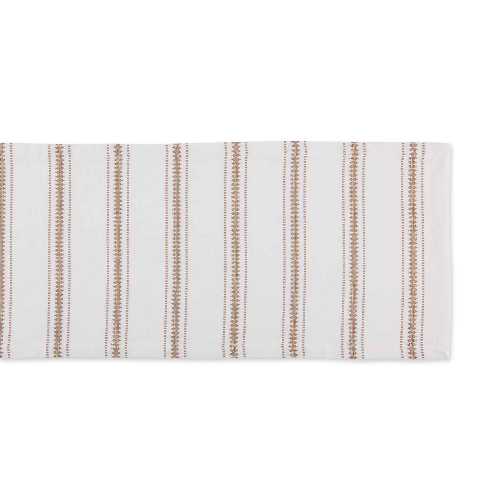 Stone Zig Dobby Stripe Table Runner 14X72 - Table Runners