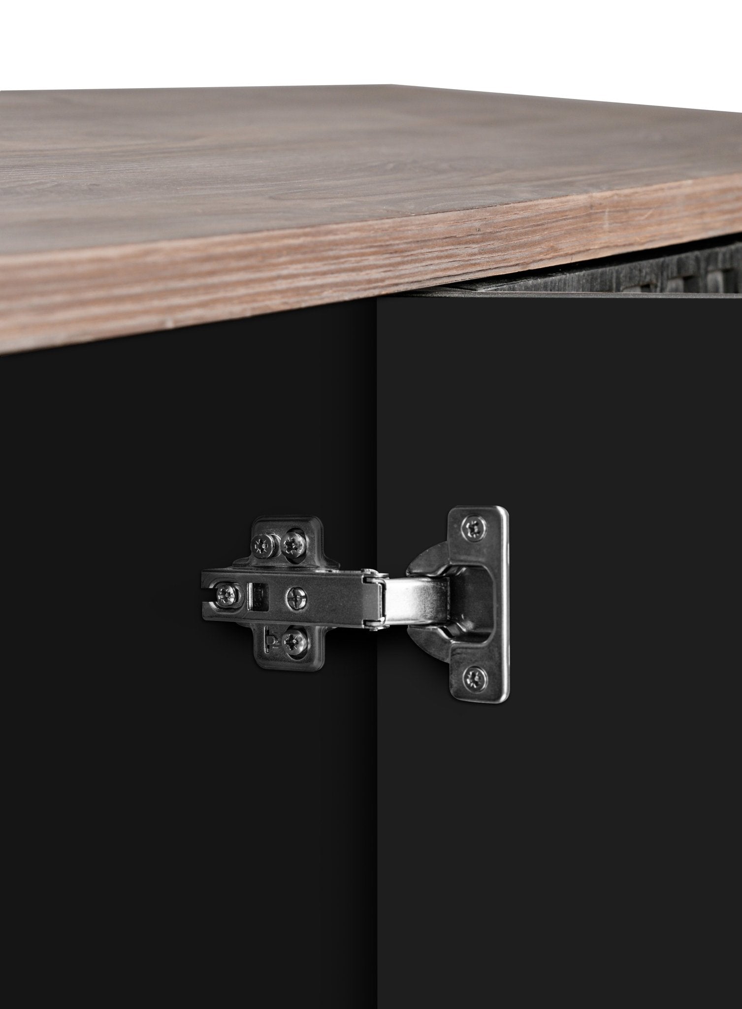 Storage Cabinet with 4 Convex Pattern Diamond Doors and Shelves - Cabinets