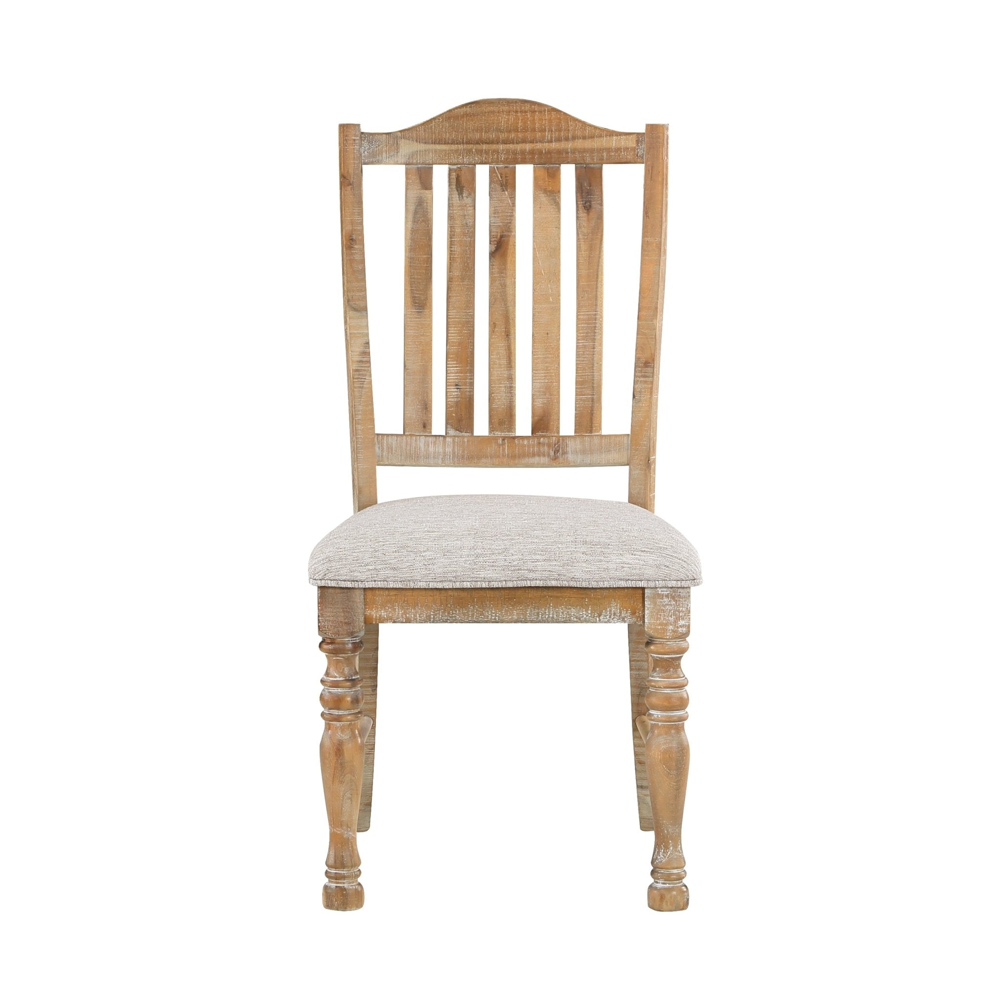 Styne Dining Chair with Vertical Slat - Back and Wood Frame, Set of 2 - Dining Chairs