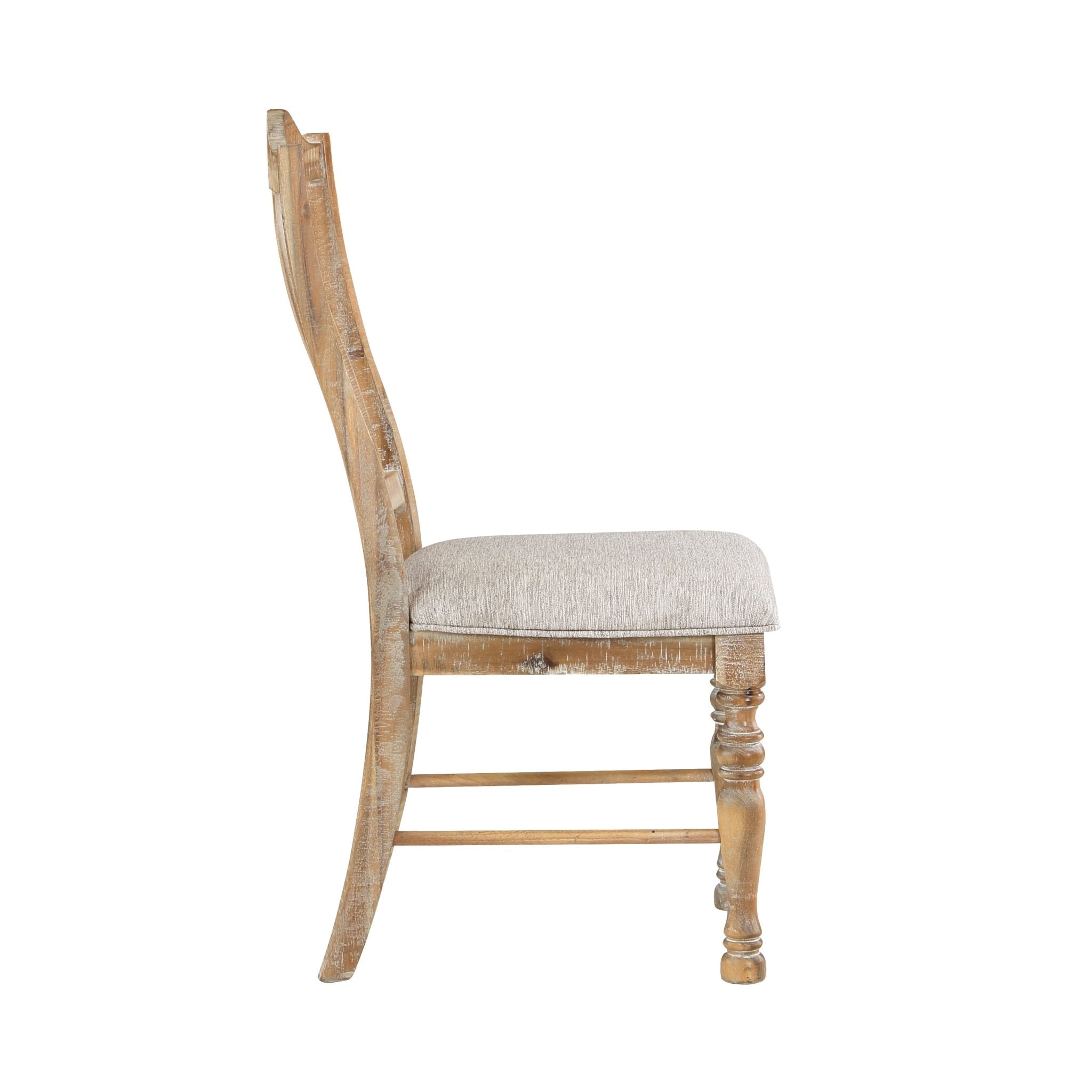Styne Dining Chair with Vertical Slat - Back and Wood Frame, Set of 2 - Dining Chairs