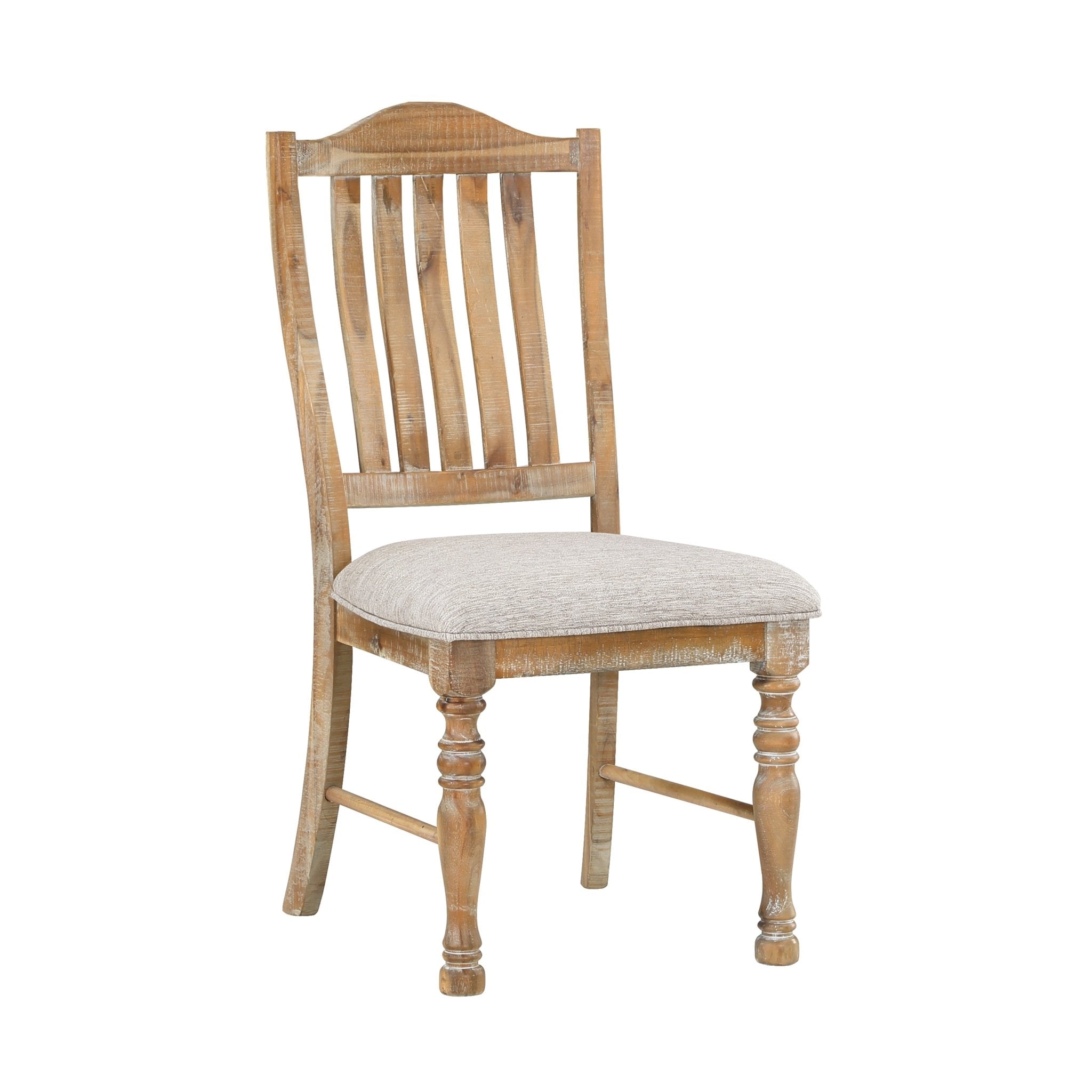 Styne Dining Chair with Vertical Slat - Back and Wood Frame, Set of 2 - Dining Chairs