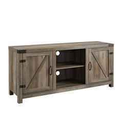 Sublime Barn Door 3-Shelf TV Stand for TVs up to 65” - TV Stand