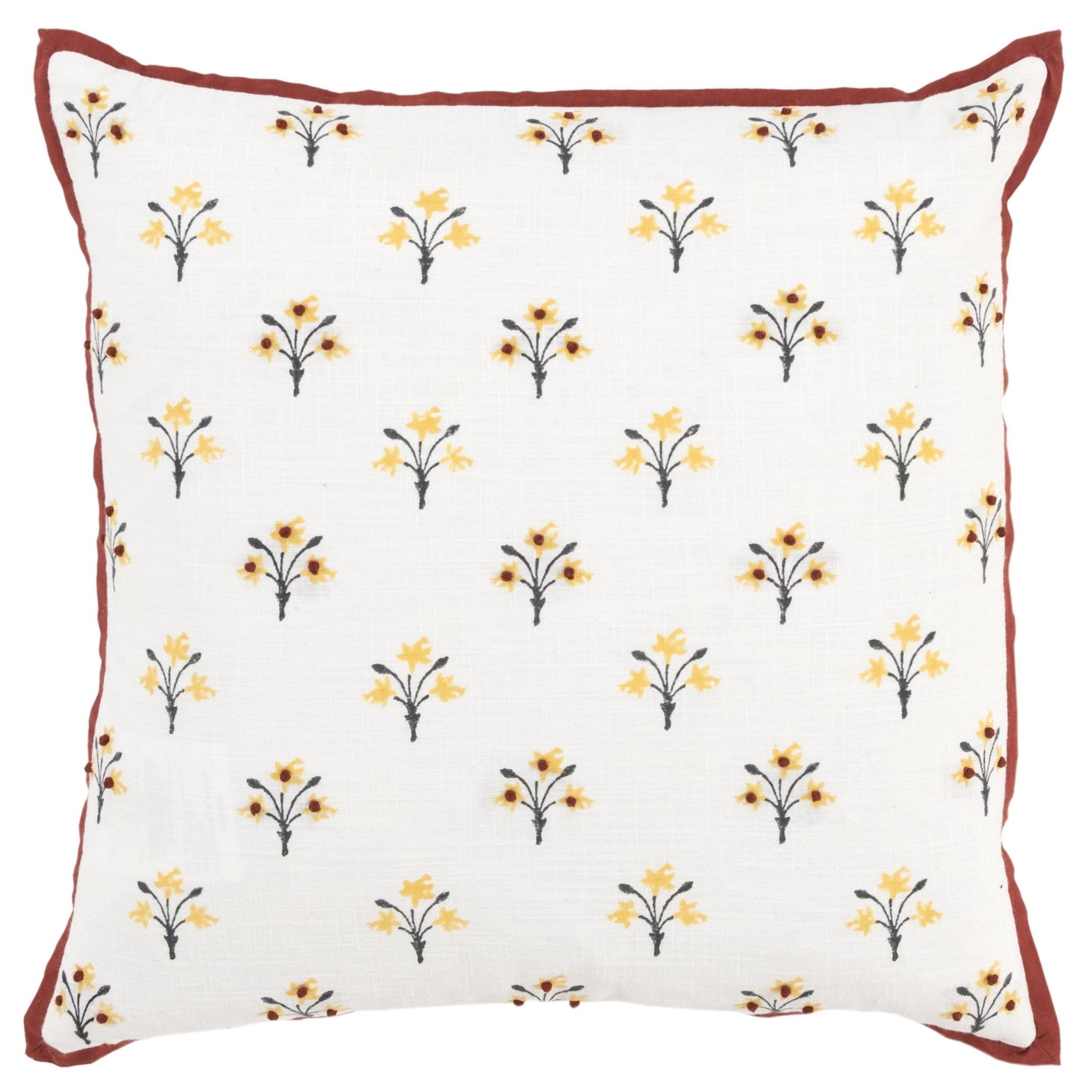 Sun Blossoms Square Pillow - Square Pillows