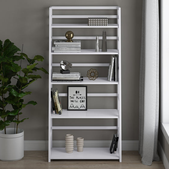 Synchrony 6-Shelf Ladder Bookcase - Bookcases