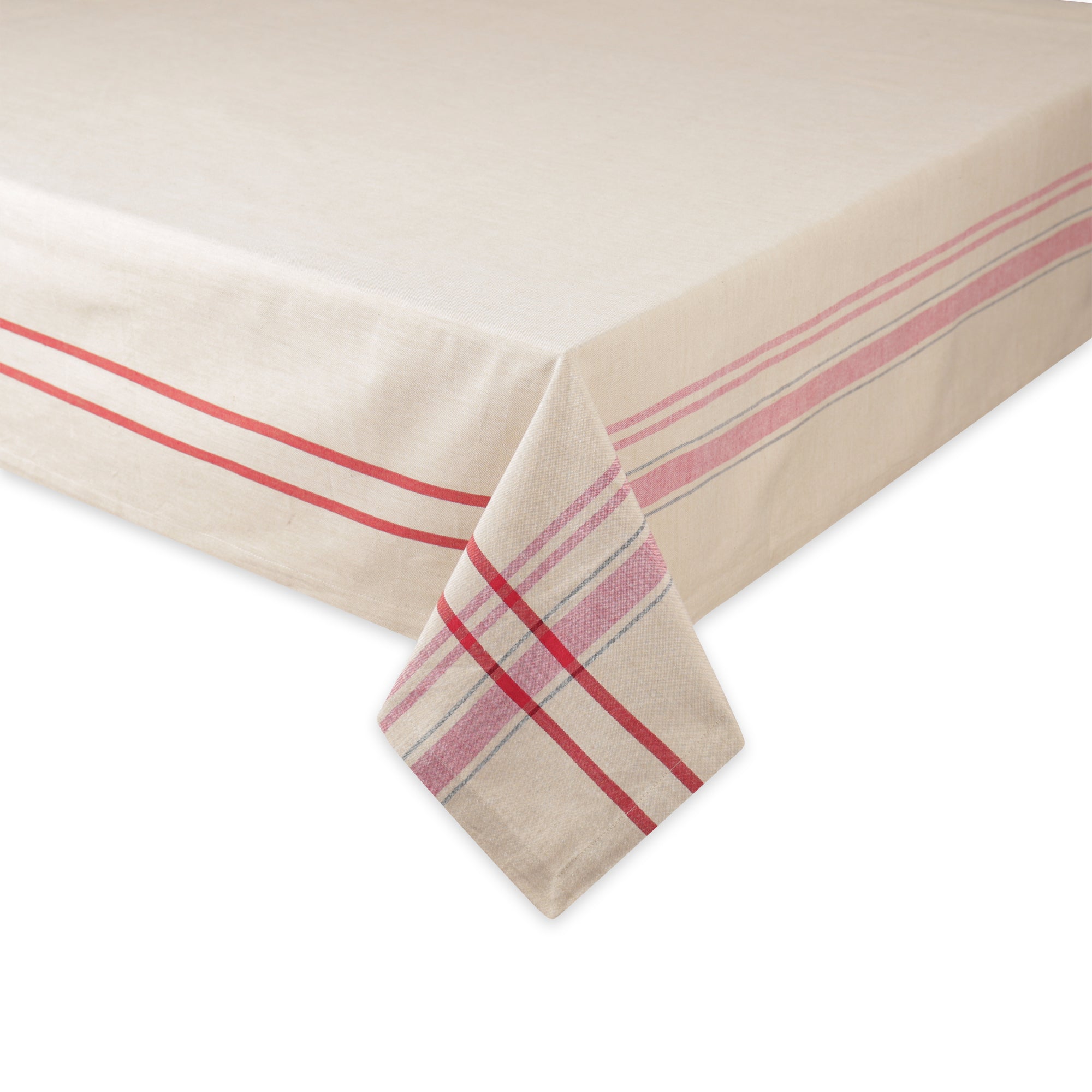 Tango Red French Stripe Tablecloth 60X120 - Tablecloths