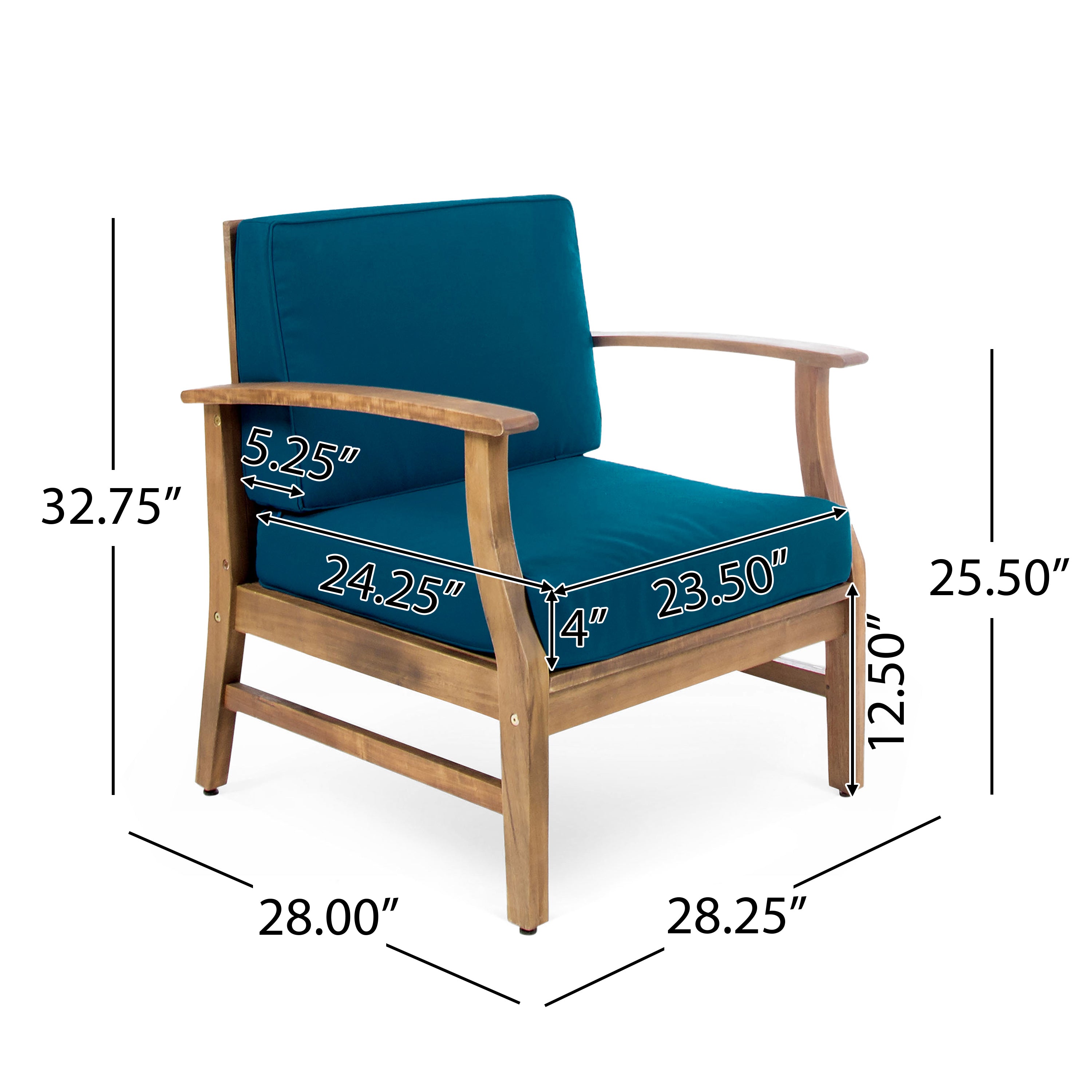 Perla Outdoor Club Chair