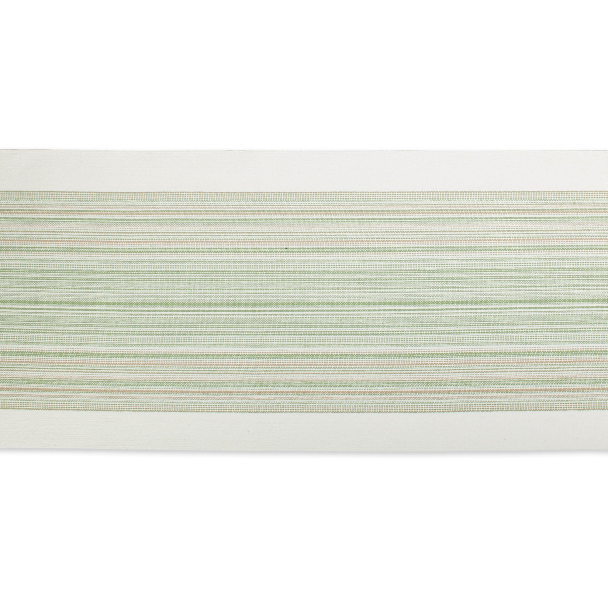 Thyme Striped Fringe Ribbed Table Runner 14X108 - Table Runners