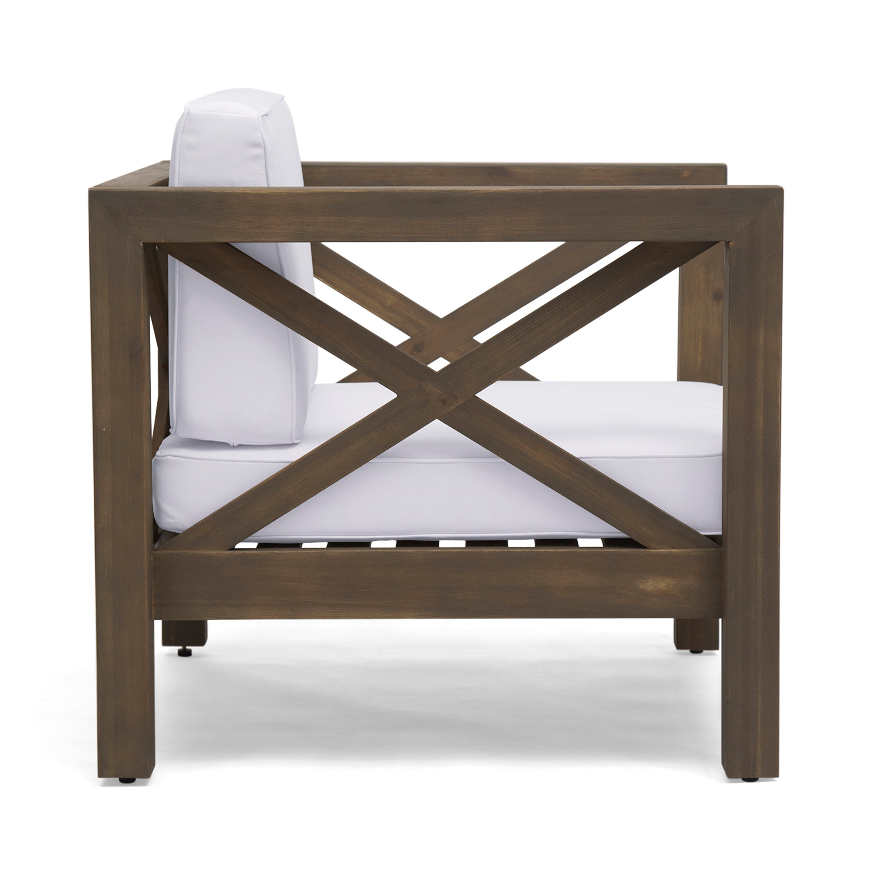 Brava Outdoor Club Chair with Water-Resistant Cushions