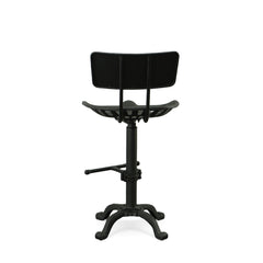 Tractor Seat Stool with Back - Adjustable Stool