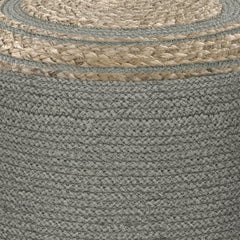 Tranquilique Multi-functional Round Pouf with Hand Braided Jute - Ottomans