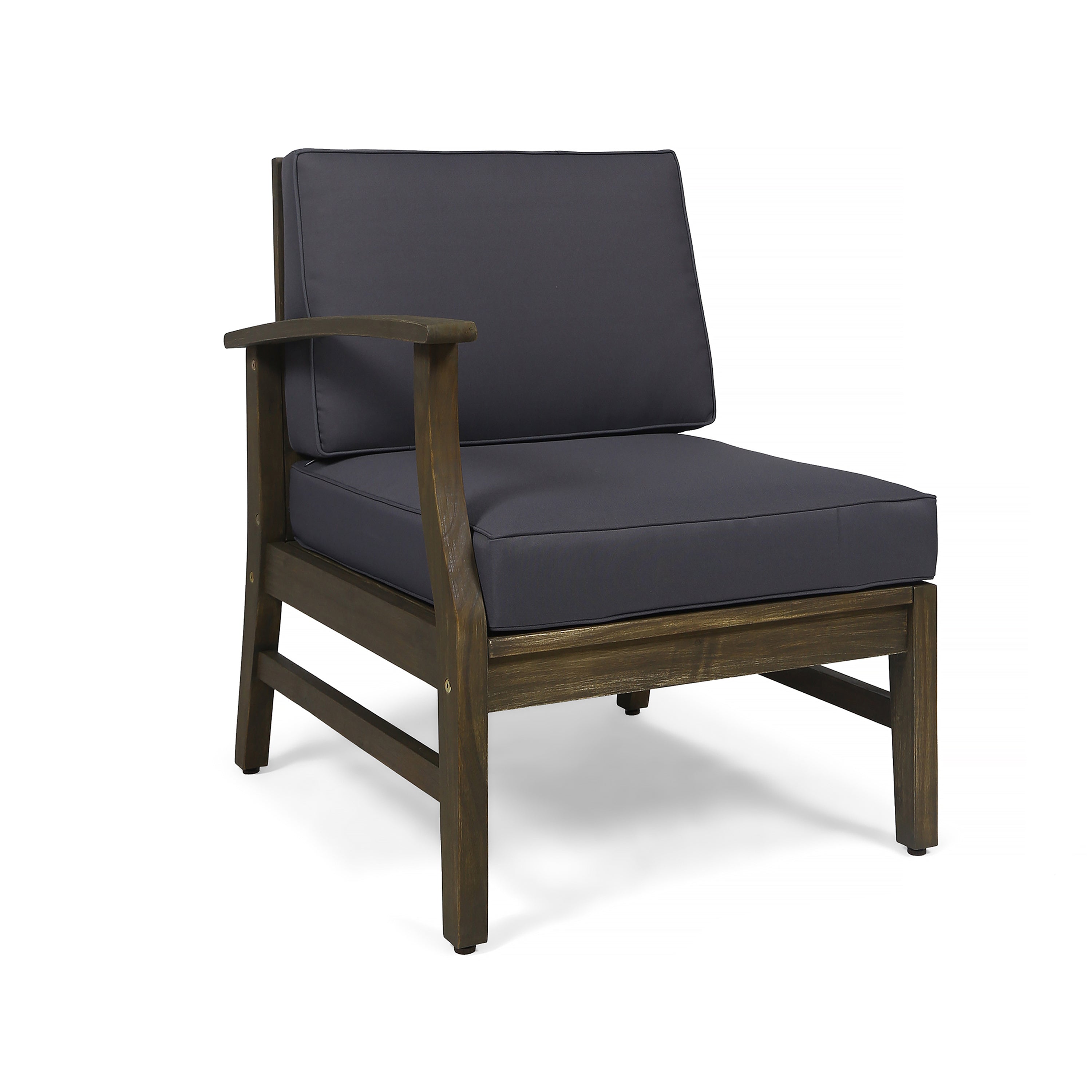 Perla Outdoor L-Shape Sectional Sofa with Coffee Table