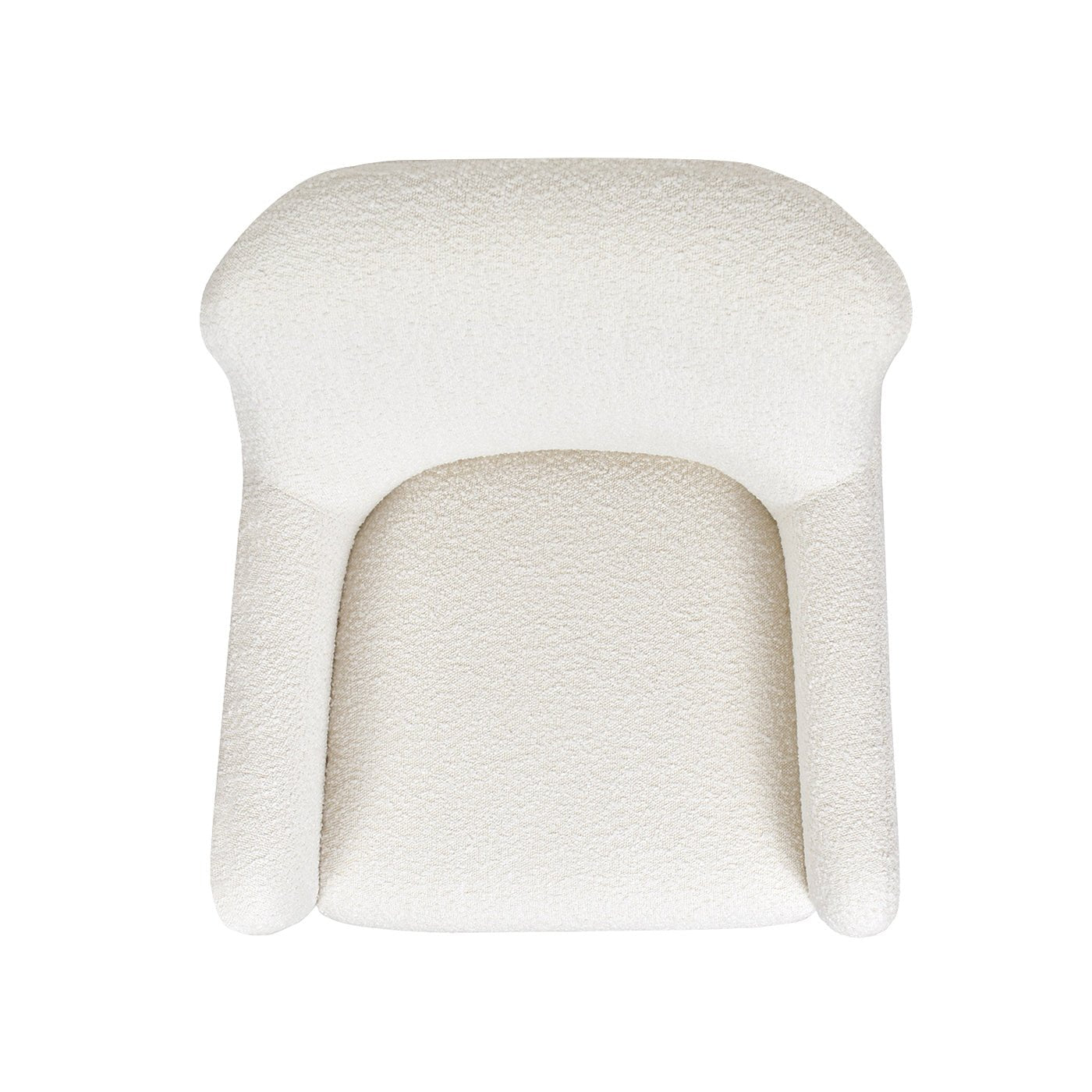 Upholstered Accent Chair with Curved Arms and Wood Legs - Accent Chairs
