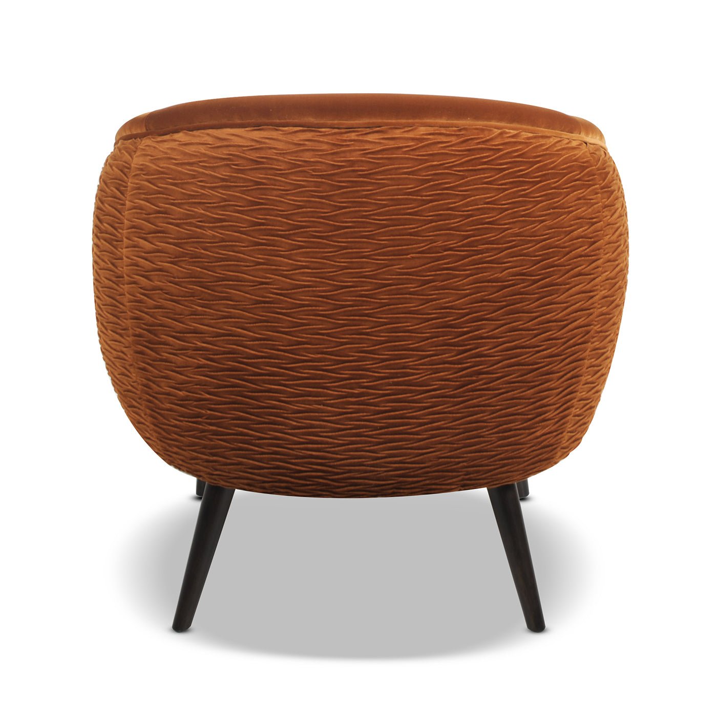 Upholstered Accent Chair with Curved Back - Accent Chairs