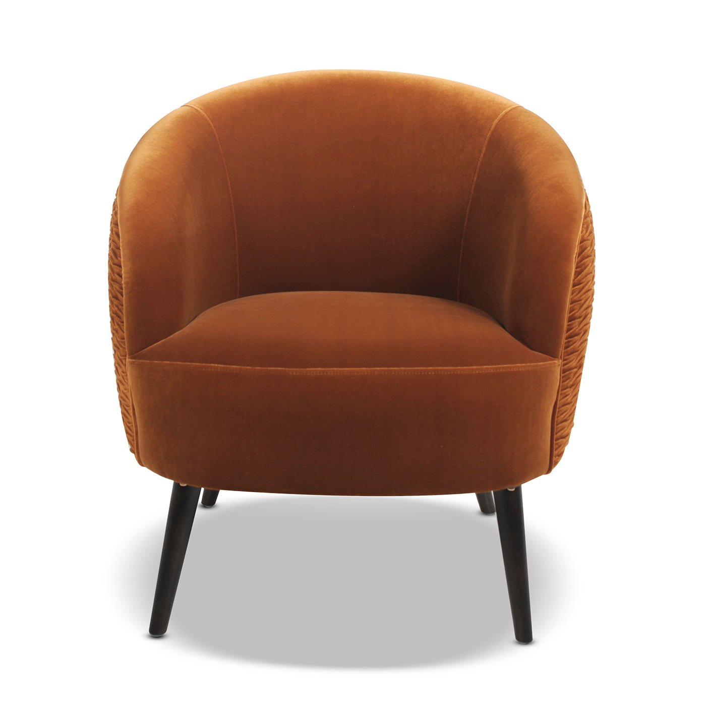 Upholstered Accent Chair with Curved Back - Accent Chairs