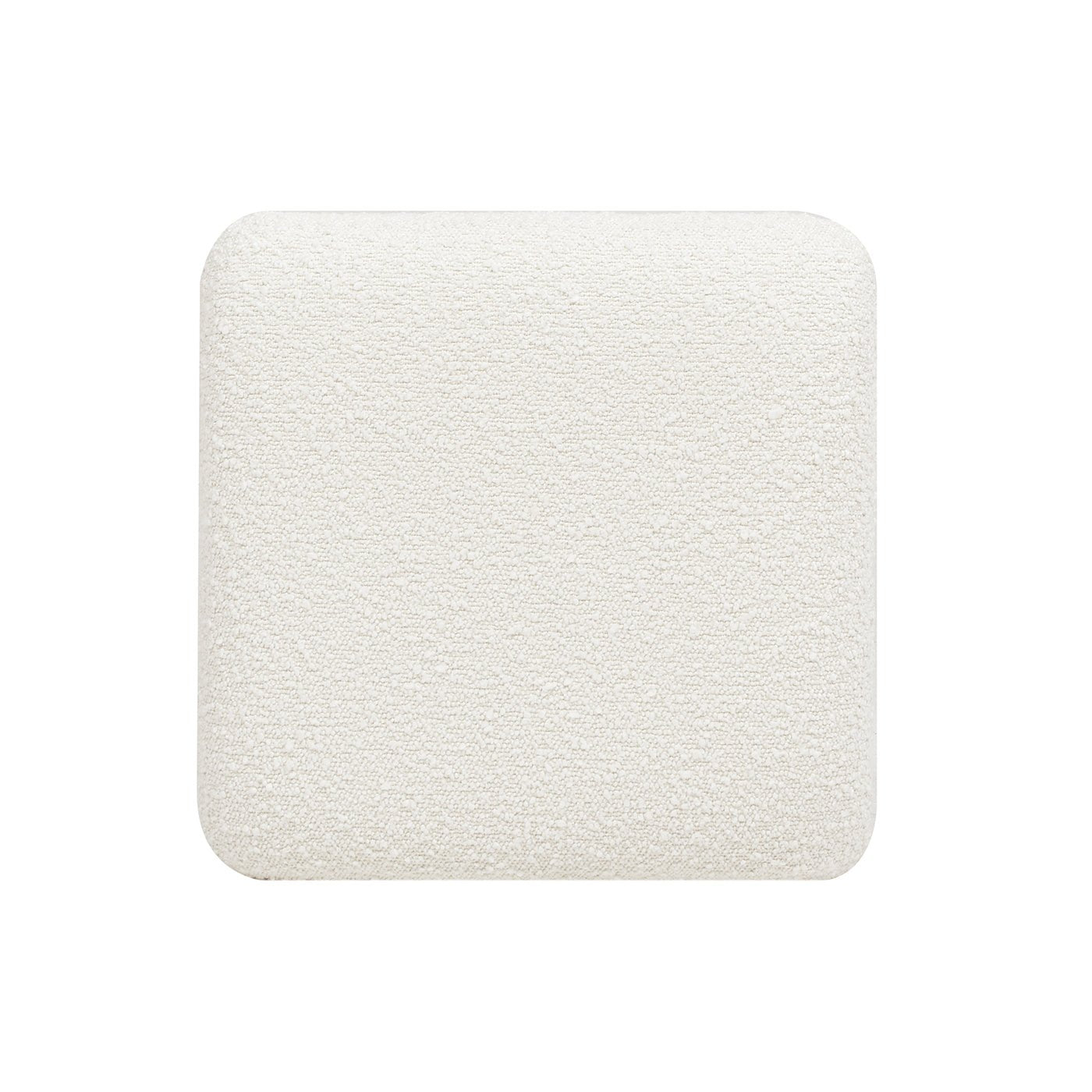 Upholstered Counter Stool with Resin Rattan Frame and Backless Design - Counter Stools