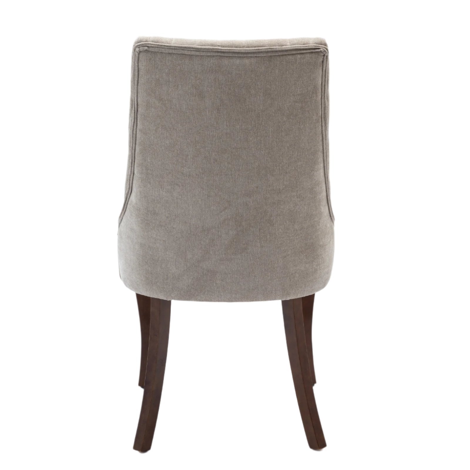 Upholstered Dining Chair with Curved Legs and High Backs, Set of 2 - Dining Chairs
