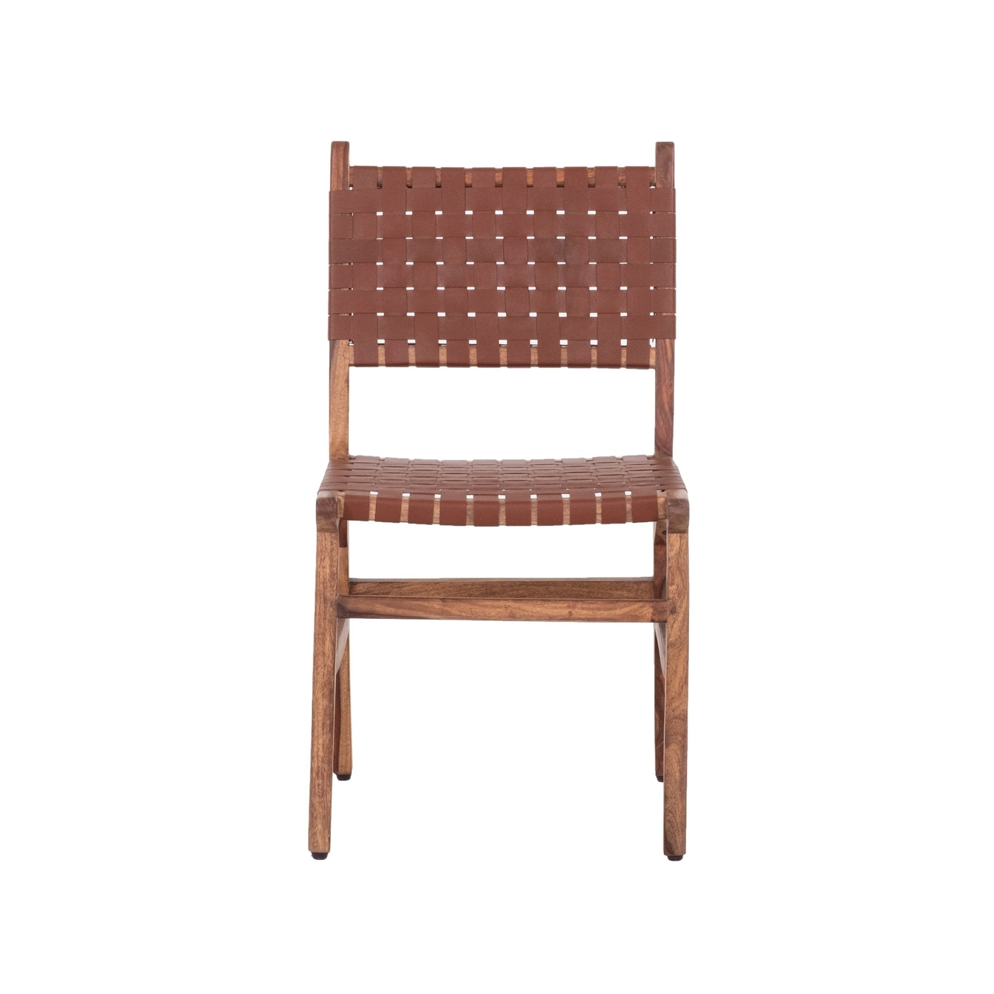 Upholstered Dining Chair with Open Back and Wood Frame, Set of 2 - Dining Chairs