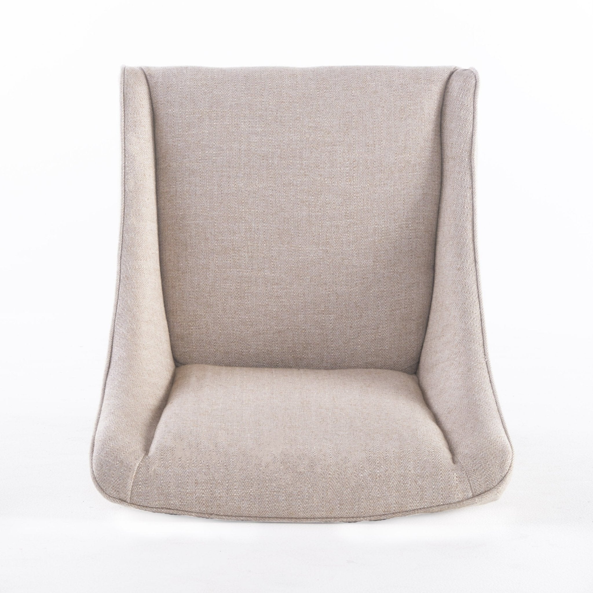 Upholstered Dining Chair with Wing Back, Slide Arm and Nail Head Trim - Dining Chairs