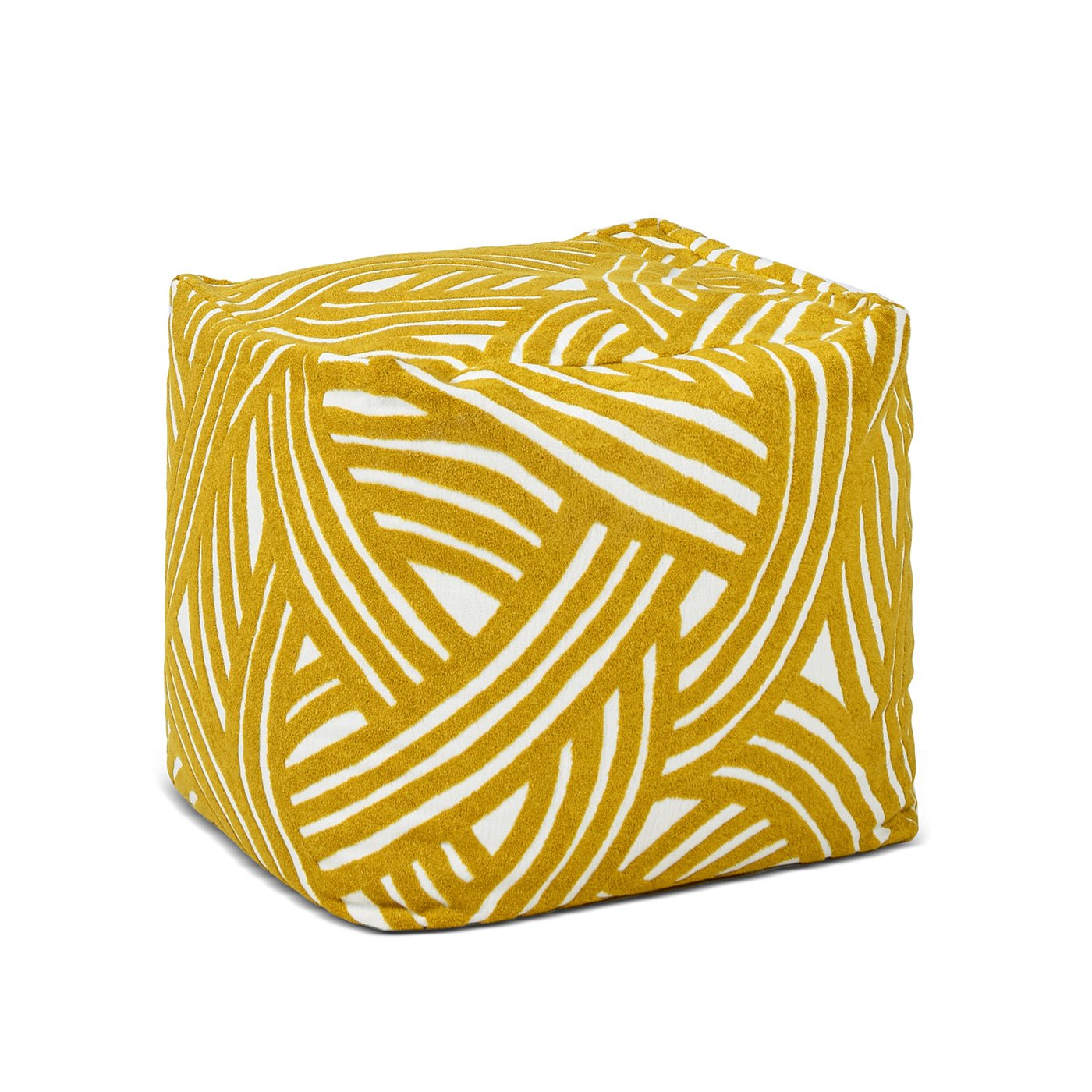 Upholstered Ottoman with Invisible Zipper - Ottomans