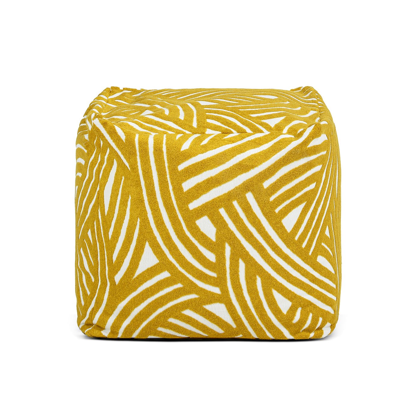 Upholstered Ottoman with Invisible Zipper - Ottomans