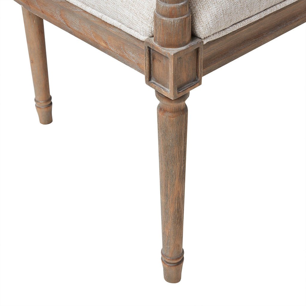 Upholstered Settee with Topped Pillow Arms and Rattan Inset Back - Benches