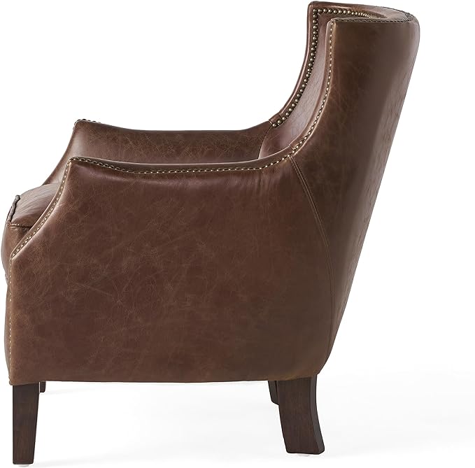 Upholstered Single Sofa with Nailhead Trim - Sofas