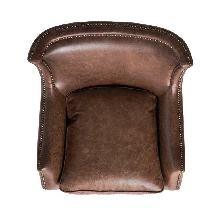 Upholstered Single Sofa with Nailhead Trim - Sofas