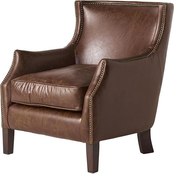 Upholstered Single Sofa with Nailhead Trim - Sofas