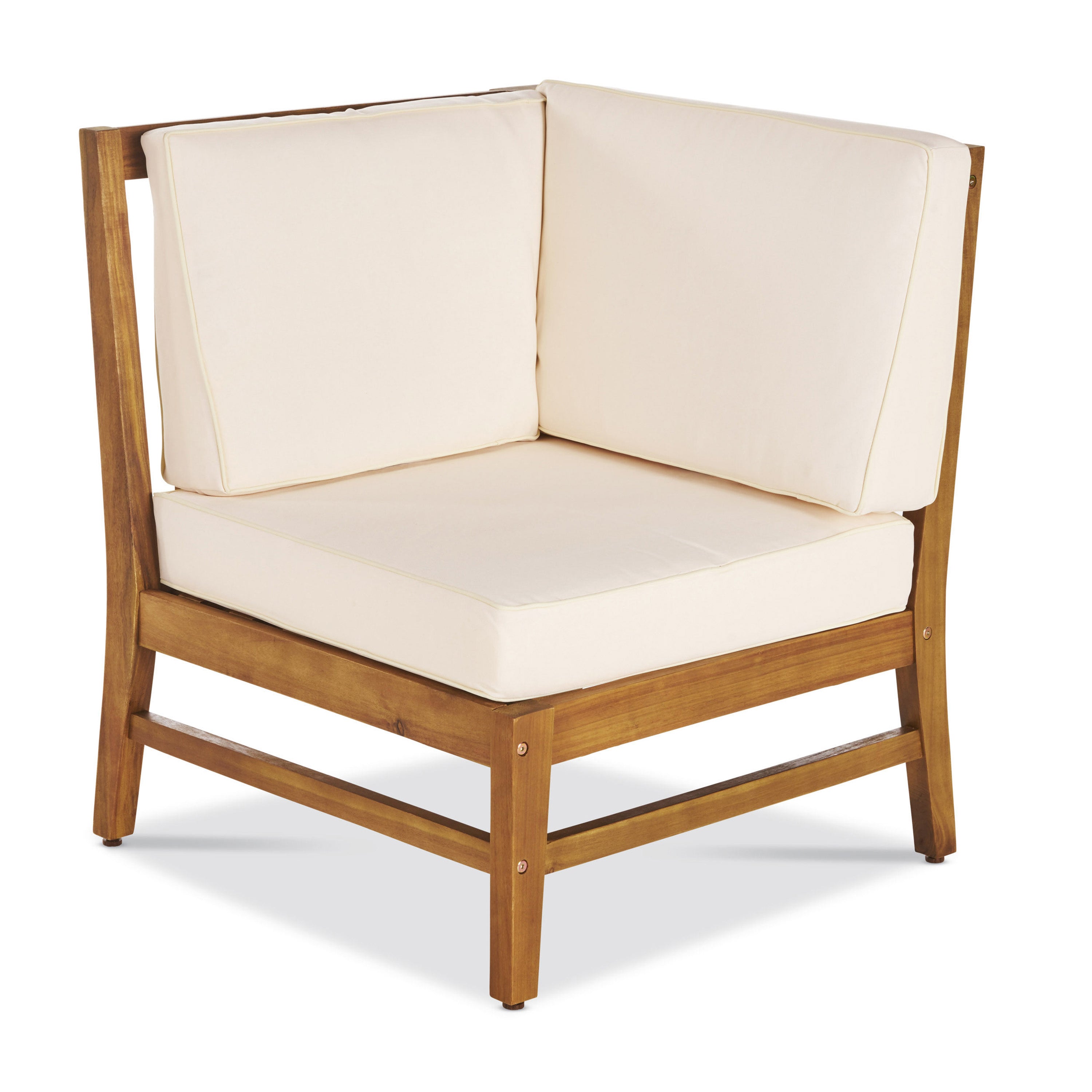 Perla Outdoor L-Shape Sectional Sofa with Coffee Table