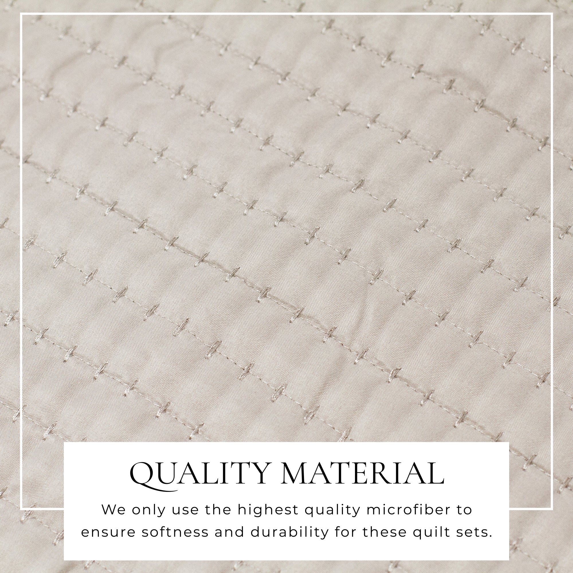 Stitched Quilt Set with Shams