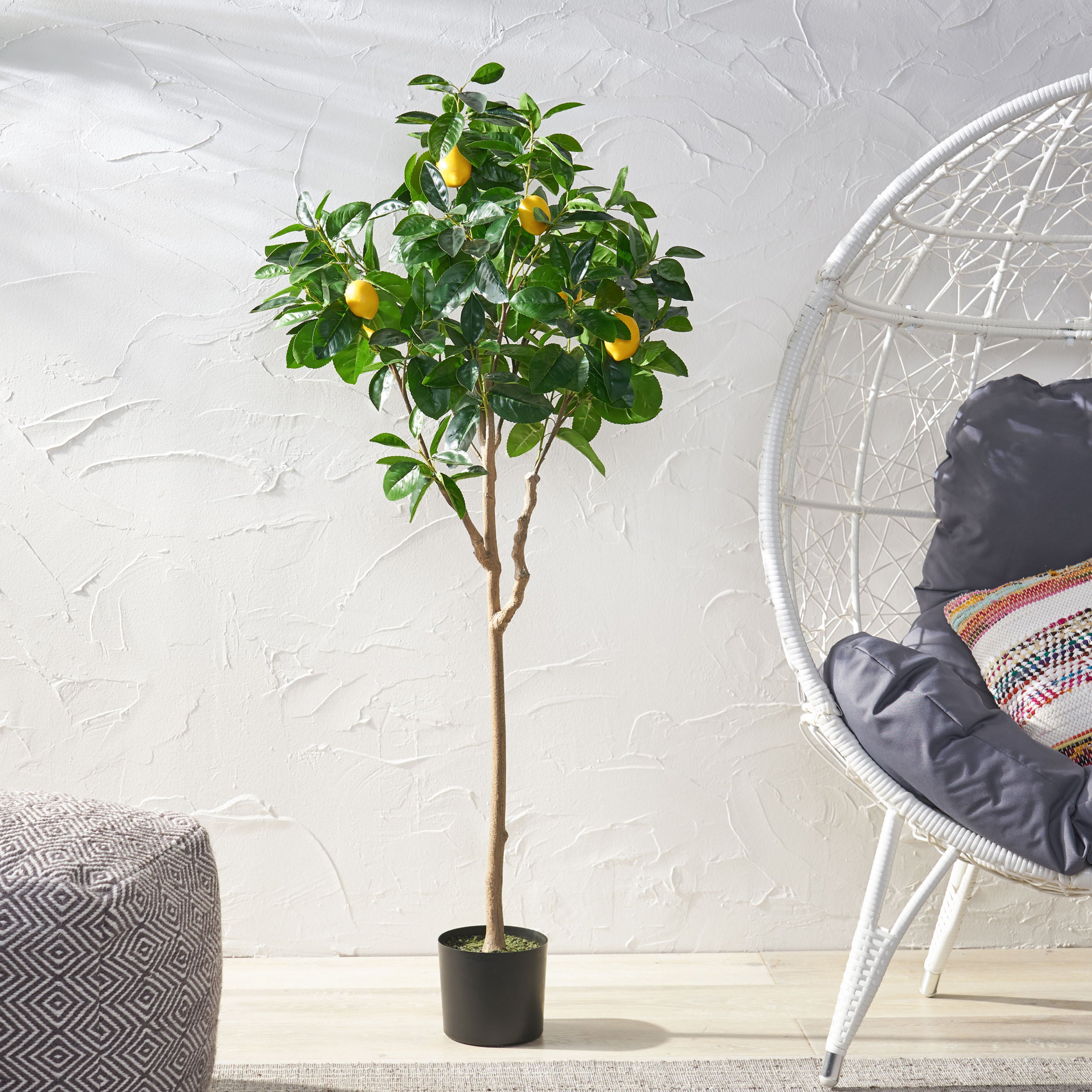 62" Faux Lemon Tree