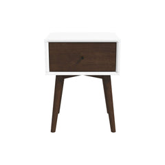 Valor Solid Wood Nightstand with Tapered Legs - Nightstands