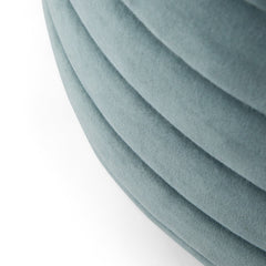 Velvet Cotton Fabric Upholstered Round Pouf - Pouf